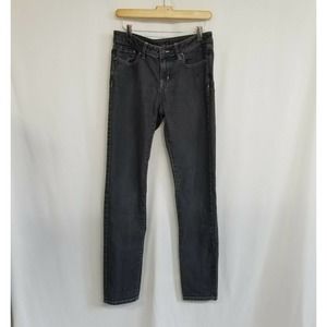 Prana Grey Mid Rise Straight Leg Skinny Jeans Size 6/28